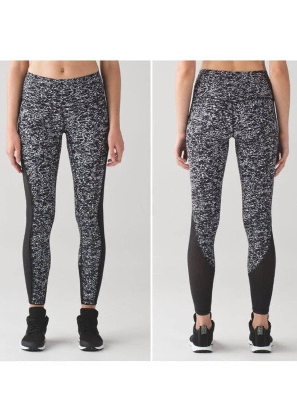 Lululemon Deep Breath Tight in Iced Wave White Black - 4